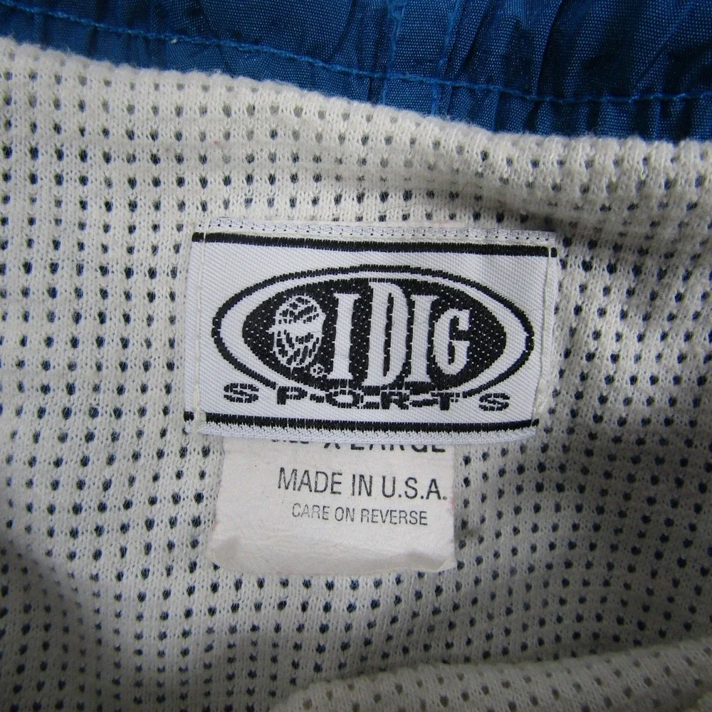 IDIG Sports Mens XL Blue Vintage‎ Nylon Lined Quick Dry Swim Bermuda Shorts USA